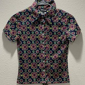 Seventies-print button down